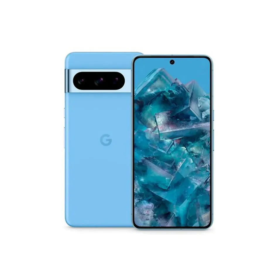 Google Pixel phone front and back